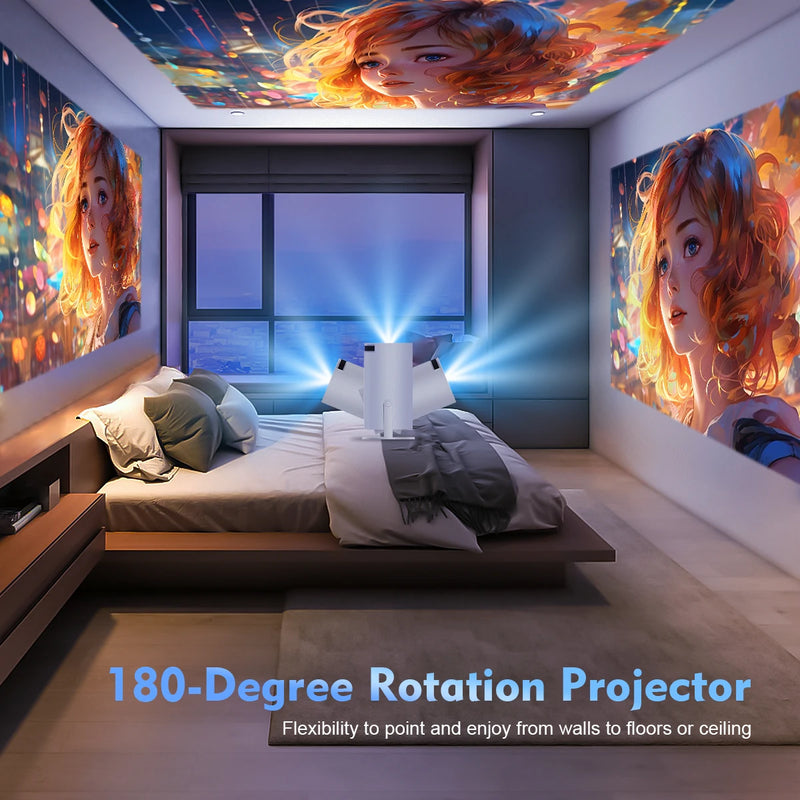 Projetor Megacubic Pro™ - 4K, WiFi, Android